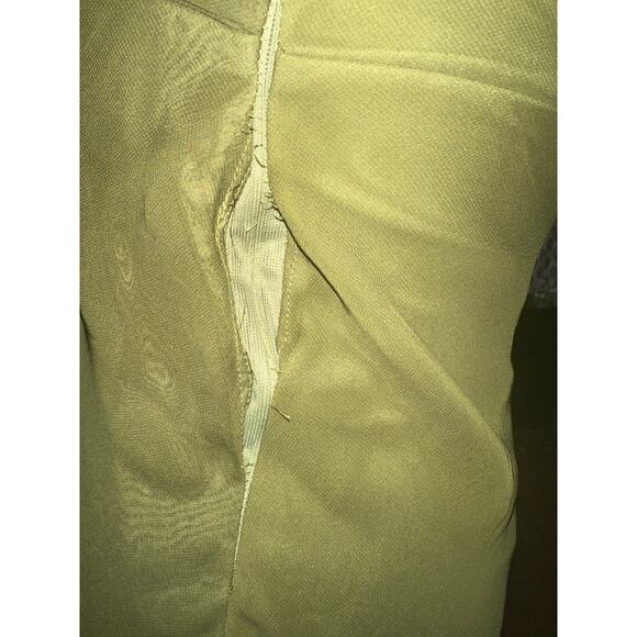 Sangria Halter Party Dress Sheer Overlay Roused Bust Y2K Fairy Whimsigoth Green - Picture 14 of 16